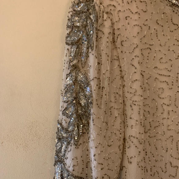COPY - Vintage Beaded Evening Blouse - Picture 3 of 4